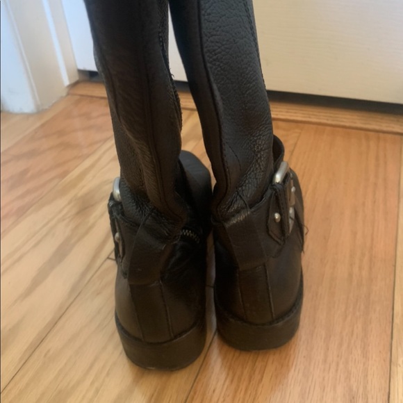 VINTAGE | Fossil Black Knee High 100% Leather boots - Picture 5 of 5